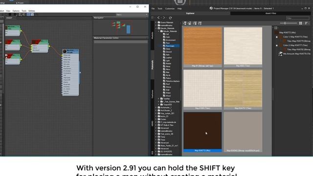 Drag&Drop Maps to the Material Editor directly from the Project Manager смотреть онлайн