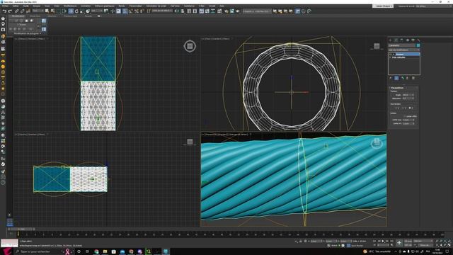 Tuto 3ds Max modélisation d'une corde déformé par une Spline смотреть онлайн