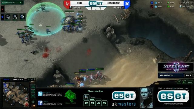 [P] ToD vs [T] KraSS - ESET UK Masters Showdown Map 3 of 9 смотреть онлайн