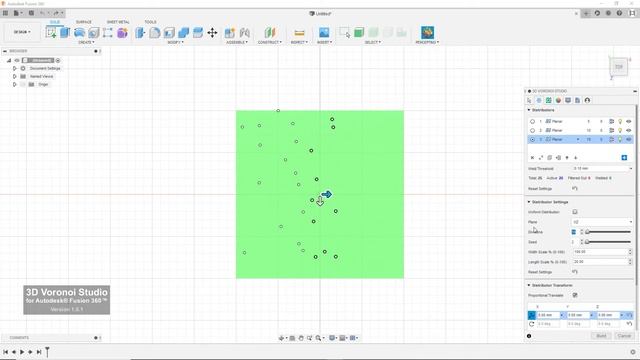 3D Voronoi Studio for Autodesk® Fusion 360™ - Voronoi Pattern Tutorial 3 смотреть онлайн
