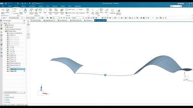 Siemens NX / Surfacing / Studio Surface смотреть онлайн