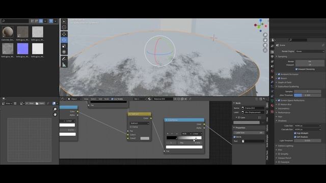 add realistic snow in blender 3D | بلندر смотреть онлайн