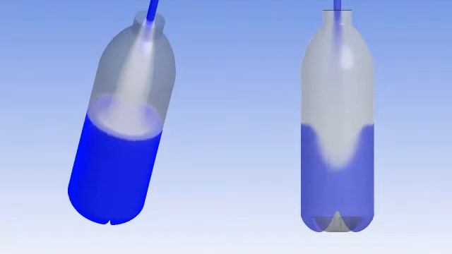 VSG Filling of Bottle CFD Two View смотреть онлайн