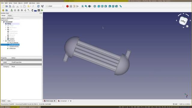 FreeCAD and OpenFOAM tutorial - case preparation and simulations with CfdOF смотреть онлайн