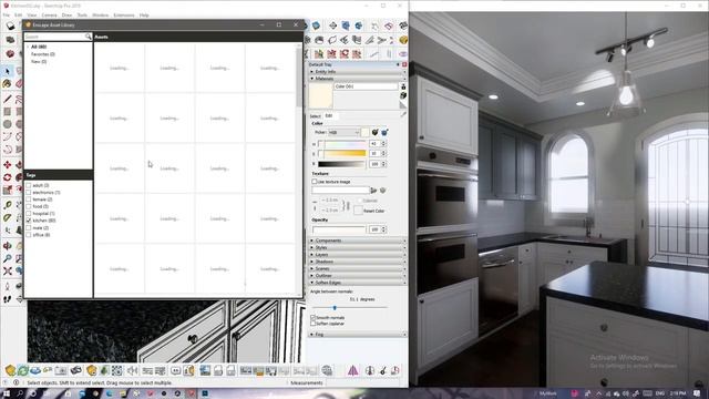 KITCHEN RENDERING BY SKETCHUP AND ENSCAPE смотреть онлайн