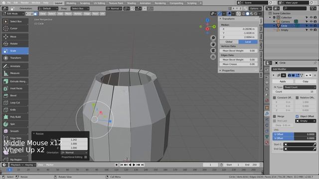 Modeling a barrel - Blender Tutorial смотреть онлайн