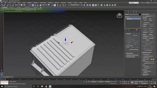 Modeling and Texturing Dumpster 3ds max tutorial part - 1 смотреть онлайн