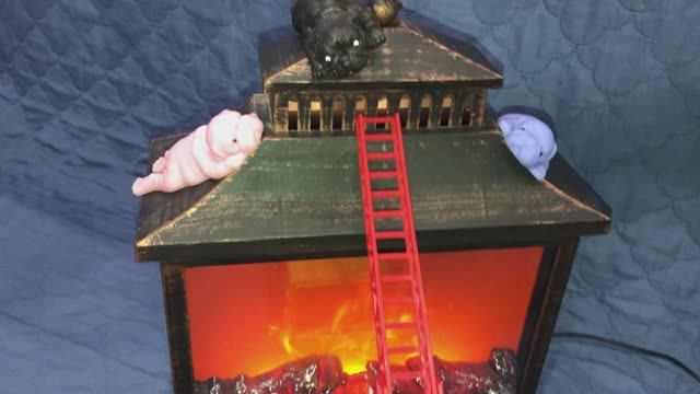 Собачки резиновые сквиши на крыше дома и огонь Тушение пожара 101 мягкие собачки мопсы лизуны смотреть онлайн