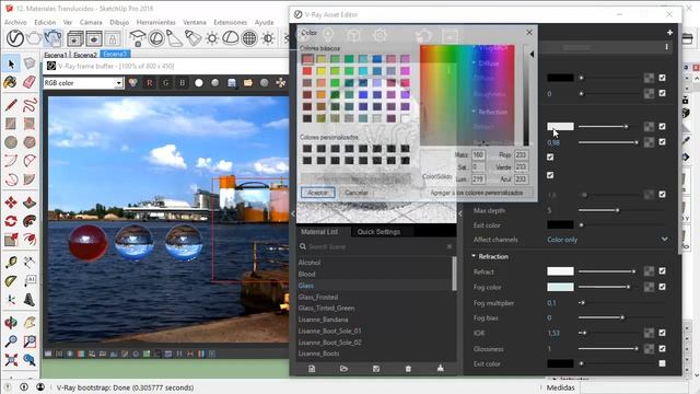 Curso Vray 3 para Sketchup parte 2 - Tutorial en Español смотреть онлайн