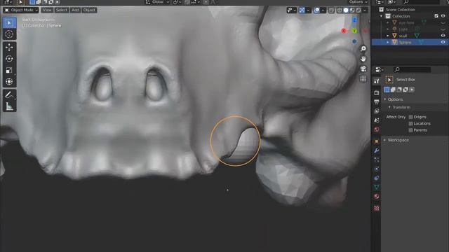 Sculpting a Chibi Scull in Blender 2.9 смотреть онлайн