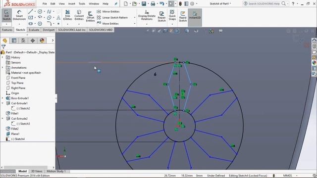 SolidWorks Tutorial | #13 Robotic Hand - Bàn tay Robot: Part 5 смотреть онлайн