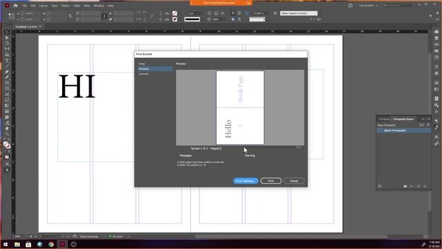 Print Booklet for a 2 page Spread - InDesign смотреть онлайн