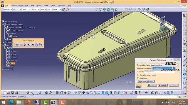 Online catia v5 training on Automotive switch Design-Course Demo смотреть онлайн