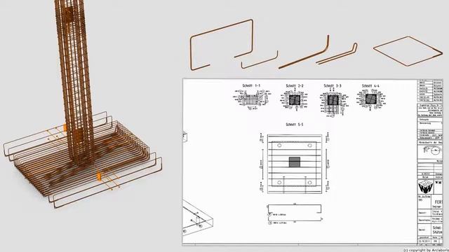 Allplan Precast 037: Reinforcement of IParts #4 смотреть онлайн
