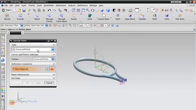 NX Tutorial - Surfacing - Creating Racket - HD Video смотреть онлайн