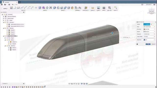 Fusion 360 tutorial - Shanghai Maglev - Part 3 of 4 смотреть онлайн