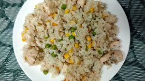 Рис с замороженными овощами и куриным филе – простой и вкусный рецепт