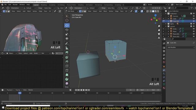 hard surface modeling in blender explained modeling a gaming mouse смотреть онлайн