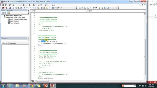 32. VBA - Looping Statements (Programming In Microsoft Access 2013) смотреть онлайн
