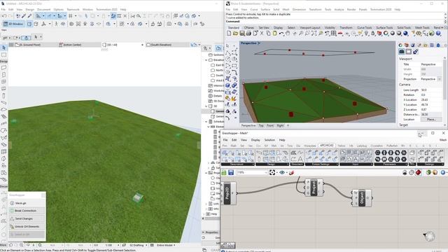 Building mesh in Archicad using Grasshopper and adding objects смотреть онлайн