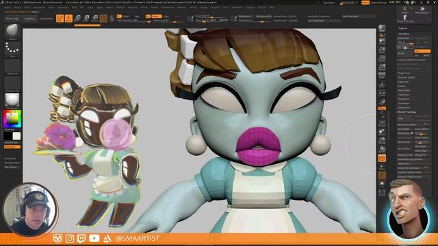No Spare Time with SMAARTIST – Stephen Anderson – ZBrush 2023 смотреть онлайн
