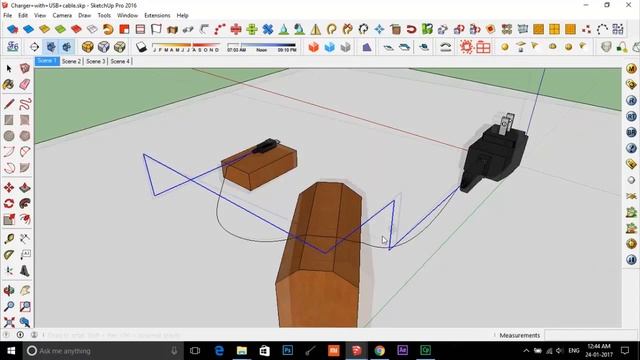 How to make wires/cables/ropes in sketchup_tips and tricks смотреть онлайн