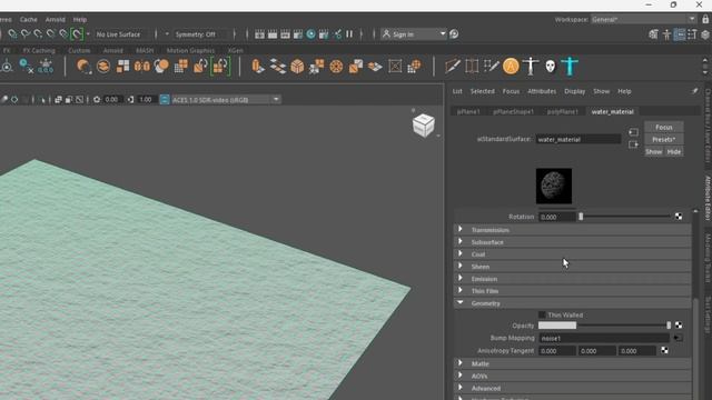 How to create a river or ocean in Maya using ARNOLD смотреть онлайн