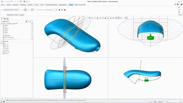 PTC Creo Interactive Surface Design Extension ISDX смотреть онлайн