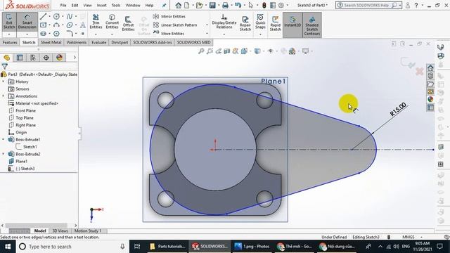 Solidworks Parts - Bài 19. Thực hành số 10 смотреть онлайн