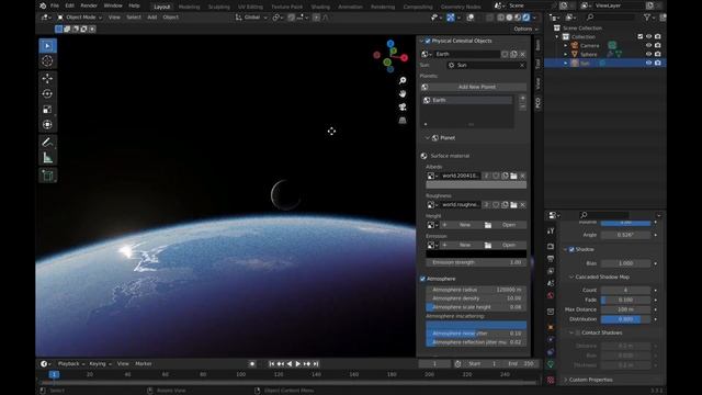 Blender Addon for Creating Planets | Physical Celestial Objects смотреть онлайн