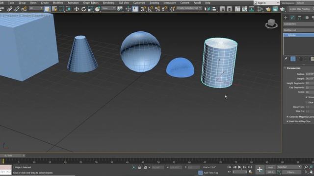 3D's Max Tutorial - Standard Primitives In Hindi смотреть онлайн