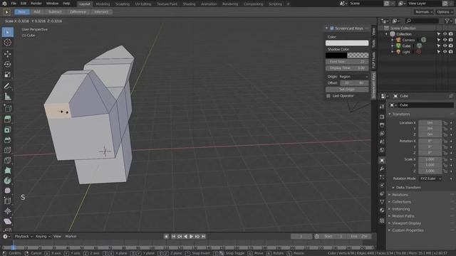 Blender 2.8 chinese tutorial(the Basic 3)-Extrude, Inset and Bevel, 中文教學－基礎篇3 смотреть онлайн