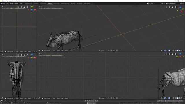Blender Wildebeest armature смотреть онлайн