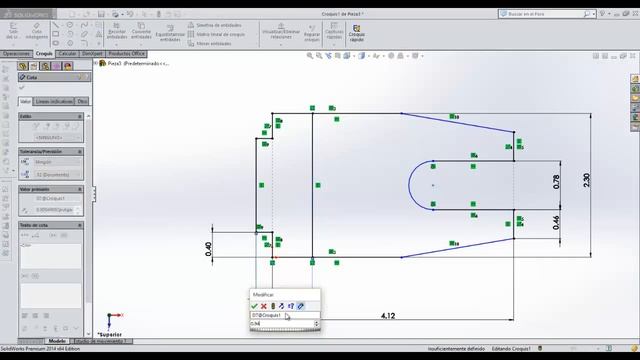 Diseño Mecánico Pieza-Guía SolidWorks 2014 смотреть онлайн