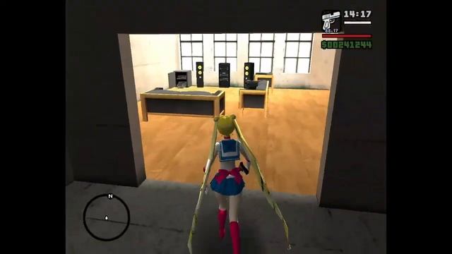 GTA San Andrea revisiting BigSmoke's Crack Palace as Sailor Moon смотреть онлайн