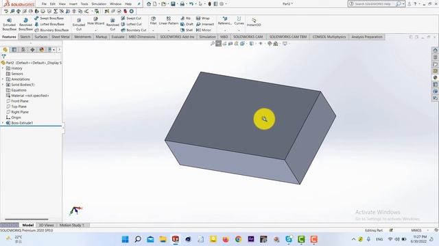 Navigation Menus Shortcut in Solidworks 2020 смотреть онлайн