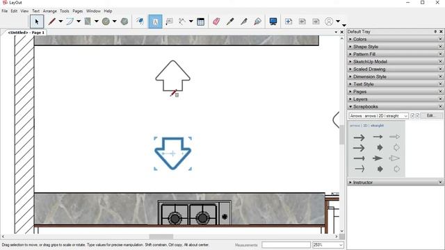 Sketchup Tutorial Beginners-- 2D Drawing like autoCad in Sketchup layout. смотреть онлайн