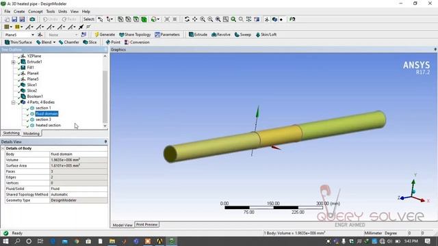 3D Heated Pipe Part 1|ANSYS смотреть онлайн