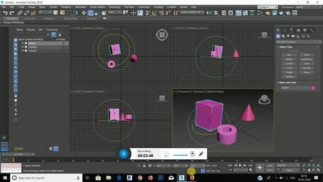 3Ds Max | Class 4 | Move | Rotate | Scale | In Tamil смотреть онлайн
