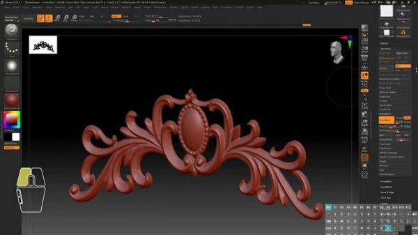 RHINO-8 CASTE METAL EMBOSSED MIRROR #rhino #rhino8  #grasshopper #tutorial #biggners #howto #zbrush