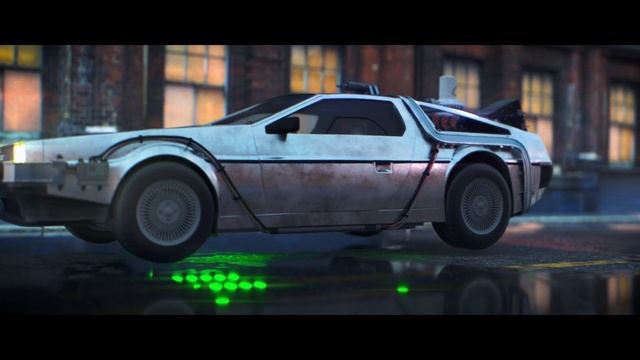 Back To The Future Blender Test Animation - DeLorean Landing смотреть онлайн