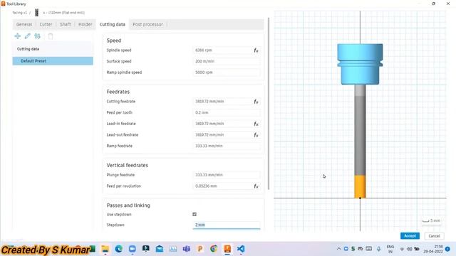 Fusion 360 Milling Tool Library Option Explain For Tamil Tutorial 06 смотреть онлайн