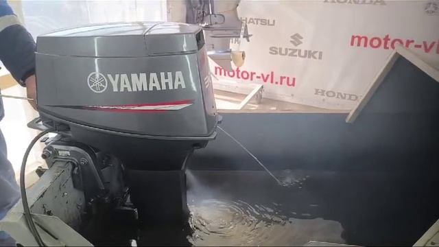Запуск двигателя Yamaha 30 смотреть онлайн