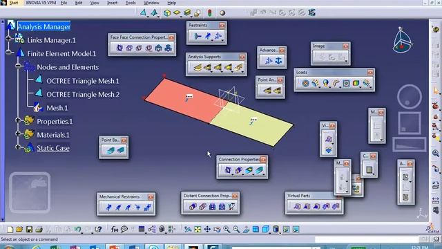 FEA, Nodes to Nodes Connection, Shell Element, Catia Video 3 of 6, Nader G. Zamani смотреть онлайн