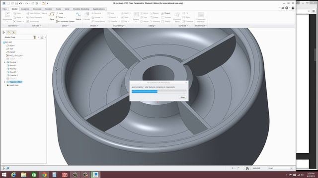 E2 PTC CREO Parametric 3.0 - Basic Modeling 2 Tutorial смотреть онлайн