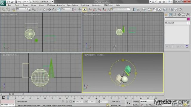 3DS max tutorial | Interface : Navigation смотреть онлайн