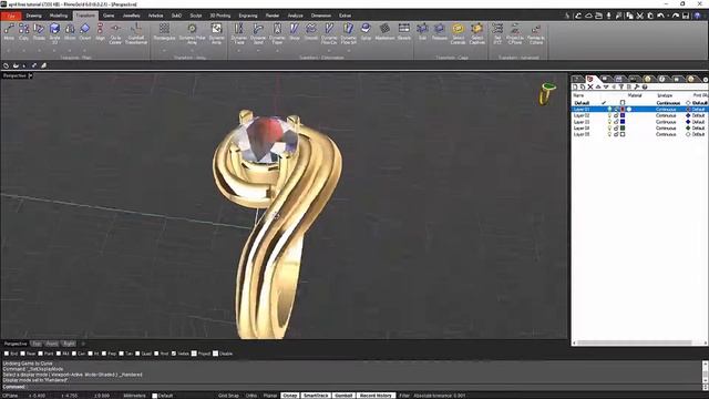 RhinoGold 6 Free Tutorial 04 2017 1 смотреть онлайн