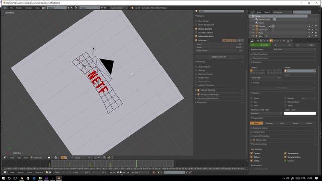 Template free | Intro Netflix with sound | Blender 2.78 смотреть онлайн