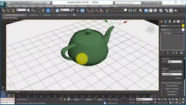 Default Scanline Rendering an object with its shadow on transparent ground plane in 3Ds Max смотреть онлайн