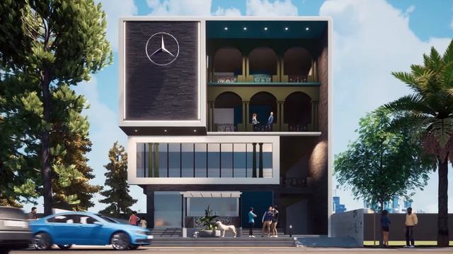 3D ELEVATION DESIGN WORK | BUILDING ELEVATION DESIGN WALKTHROUGH | TWINMOTION RENDRING IN 2K. смотреть онлайн